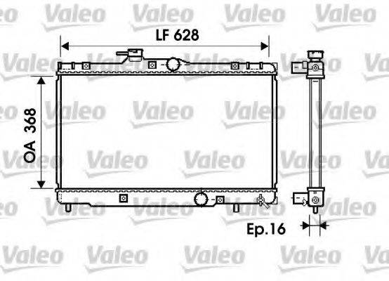 VALEO 734390 Радіатор, охолодження двигуна