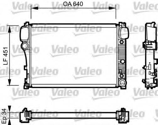 VALEO 734447 Радіатор, охолодження двигуна