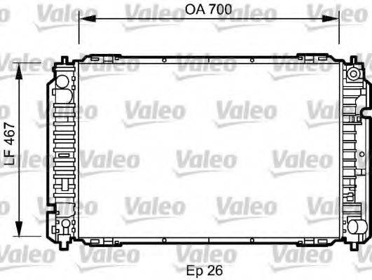 VALEO 734467 Радіатор, охолодження двигуна