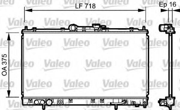 VALEO 734481 Радіатор, охолодження двигуна