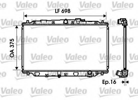 VALEO 734624 Радіатор, охолодження двигуна