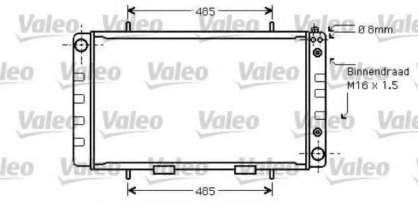 VALEO 734734 Радіатор, охолодження двигуна