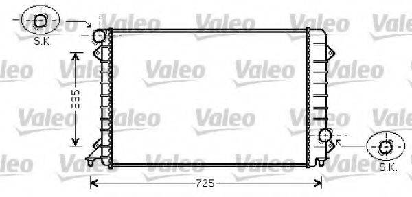 VALEO 734754 Радіатор, охолодження двигуна