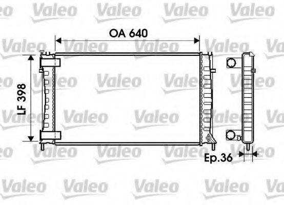 VALEO 734760 Радіатор, охолодження двигуна