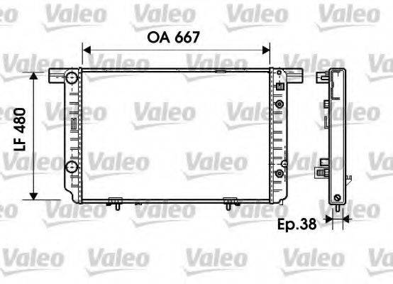 VALEO 734799 Радіатор, охолодження двигуна