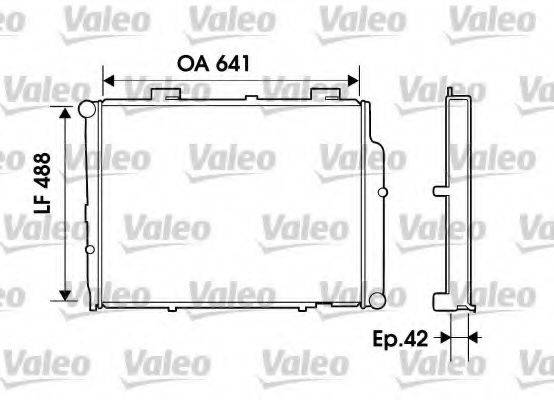 VALEO 734803 Радіатор, охолодження двигуна