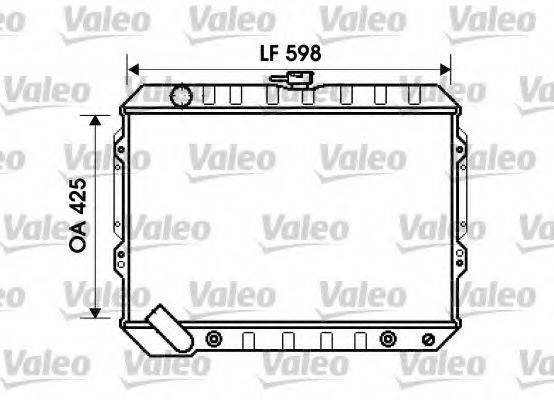 VALEO 734809 Радіатор, охолодження двигуна