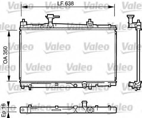 VALEO 734842 Радіатор, охолодження двигуна