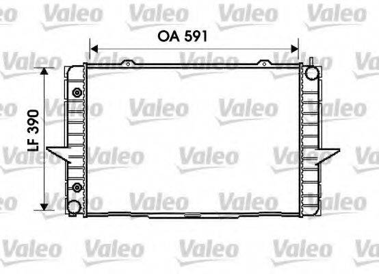 VALEO 734856 Радіатор, охолодження двигуна