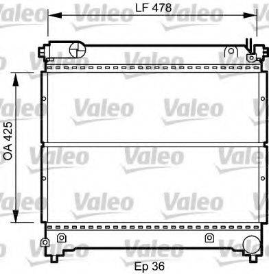 VALEO 734918 Радіатор, охолодження двигуна