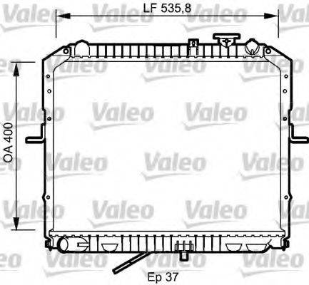 VALEO 734990 Радіатор, охолодження двигуна