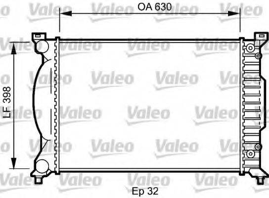 VALEO 735023 Радіатор, охолодження двигуна