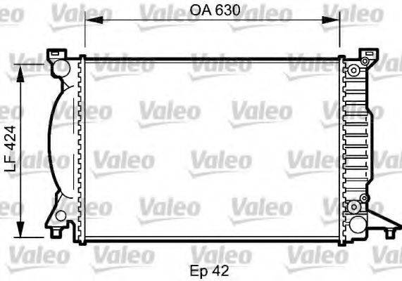 VALEO 735025 Радіатор, охолодження двигуна