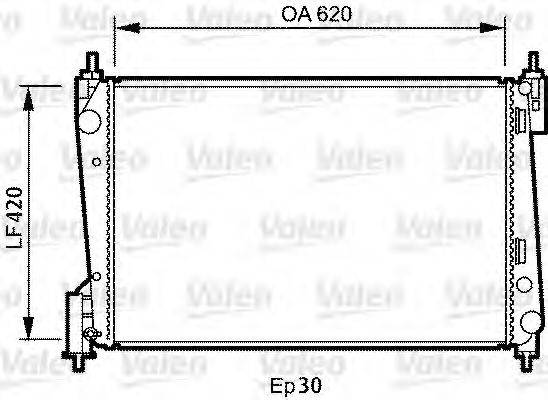 VALEO 735040 Радіатор, охолодження двигуна