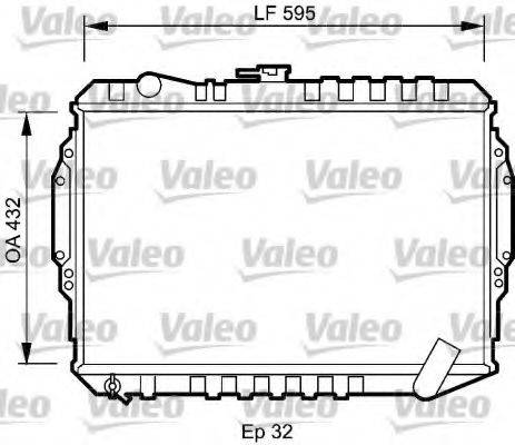 VALEO 735060 Радіатор, охолодження двигуна