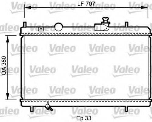 VALEO 735068 Радіатор, охолодження двигуна