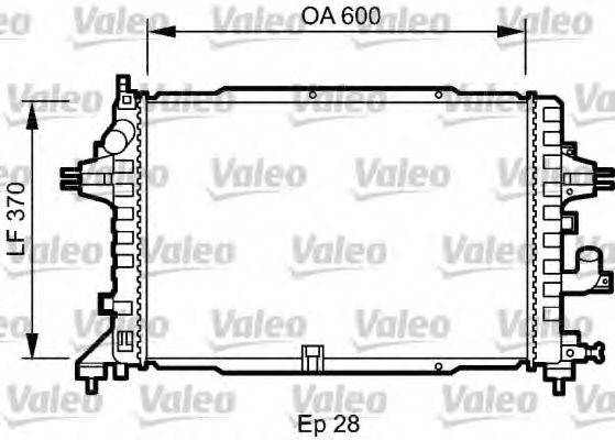 VALEO 735080 Радіатор, охолодження двигуна