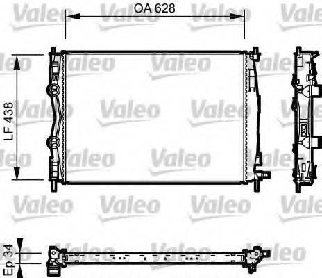 VALEO 735115 Радіатор, охолодження двигуна