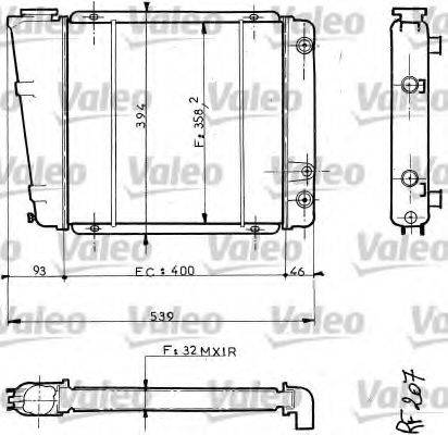 VALEO 810872 Радіатор, охолодження двигуна