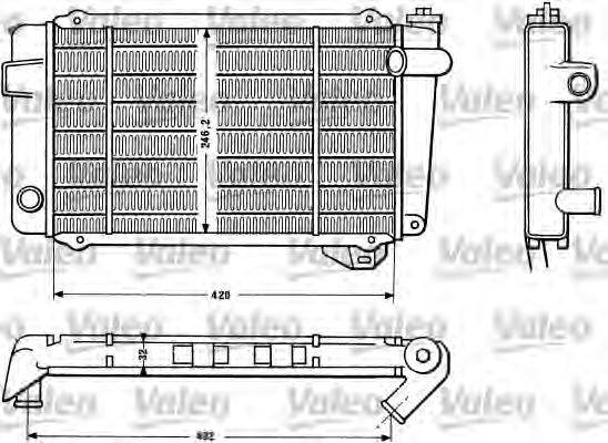 VALEO 810875 Радіатор, охолодження двигуна