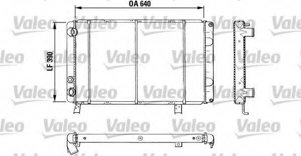 VALEO 810885 Радіатор, охолодження двигуна