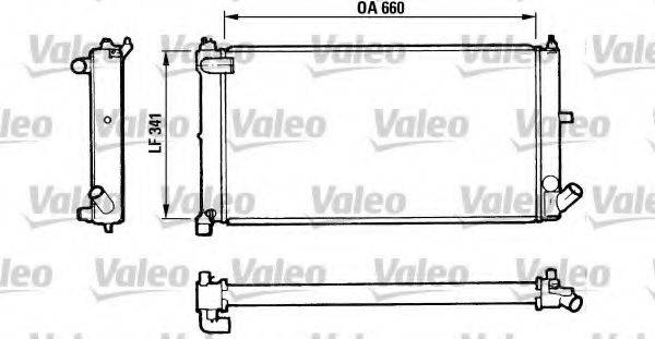 VALEO 810954 Радіатор, охолодження двигуна