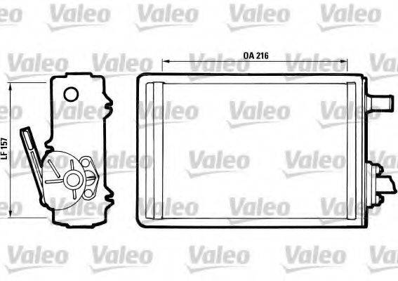 VALEO 811399 Теплообмінник, опалення салону