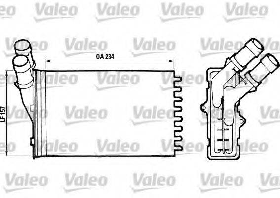 VALEO 812005 Теплообмінник, опалення салону