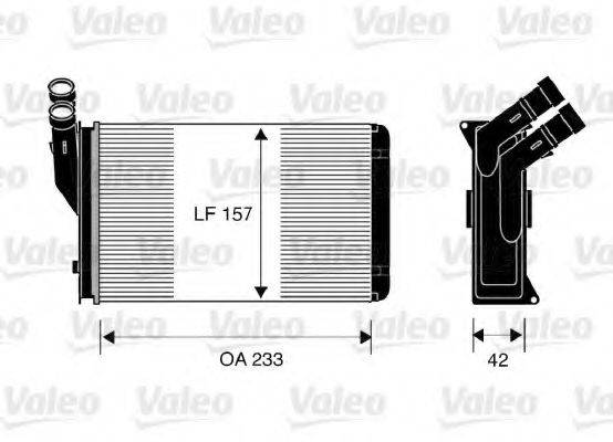 VALEO 812044 Теплообмінник, опалення салону