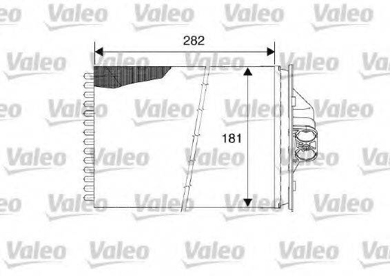 VALEO 812119 Теплообмінник, опалення салону