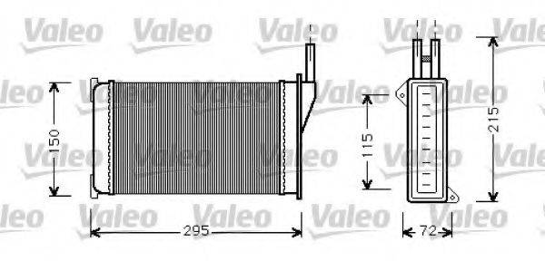 VALEO 812129 Теплообмінник, опалення салону