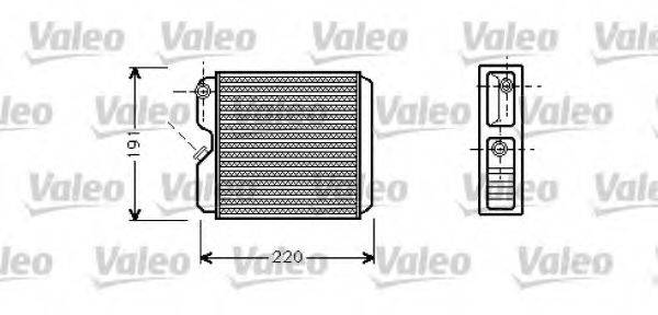 VALEO 812147 Теплообмінник, опалення салону