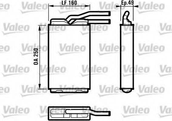 VALEO 812153 Теплообмінник, опалення салону