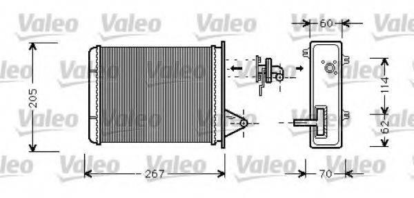 VALEO 812283 Теплообмінник, опалення салону