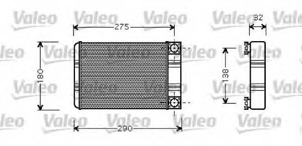 VALEO 812321 Теплообмінник, опалення салону