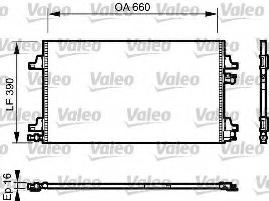 VALEO 814006 Конденсатор, кондиціонер