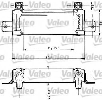 VALEO 816590 масляний радіатор, моторне масло