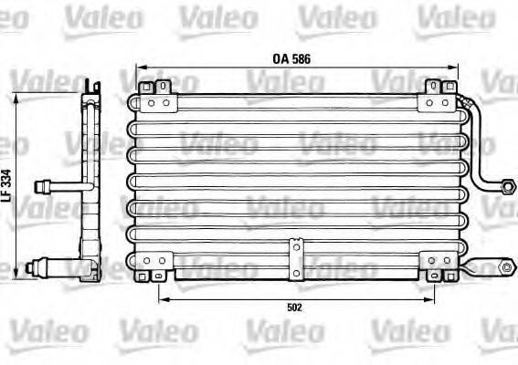 VALEO 816635 Конденсатор, кондиціонер