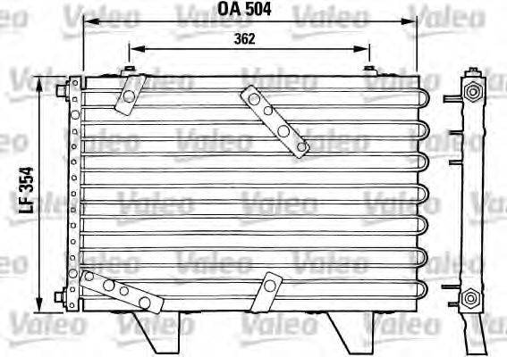 VALEO 816642 Конденсатор, кондиціонер