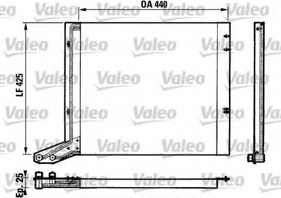 VALEO 816679 Конденсатор, кондиціонер