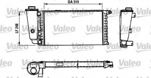 VALEO 816707 Радіатор, охолодження двигуна