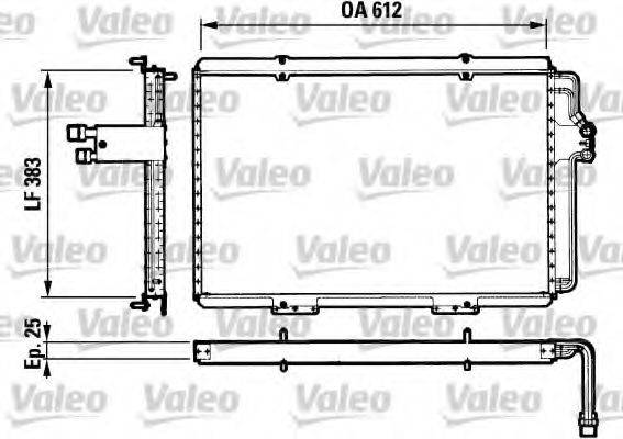 VALEO 816821 Конденсатор, кондиціонер