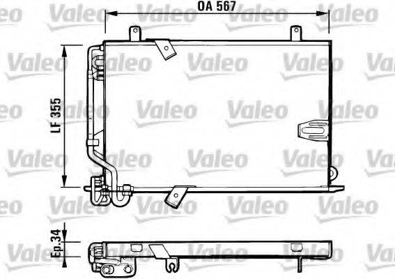 VALEO 816940 Конденсатор, кондиціонер