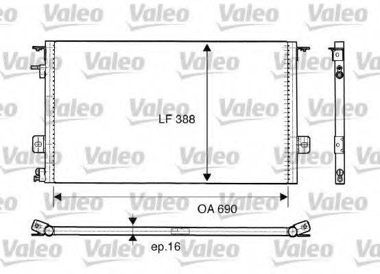 VALEO 816945 Конденсатор, кондиціонер