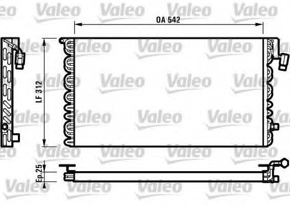 VALEO 816964 Конденсатор, кондиціонер