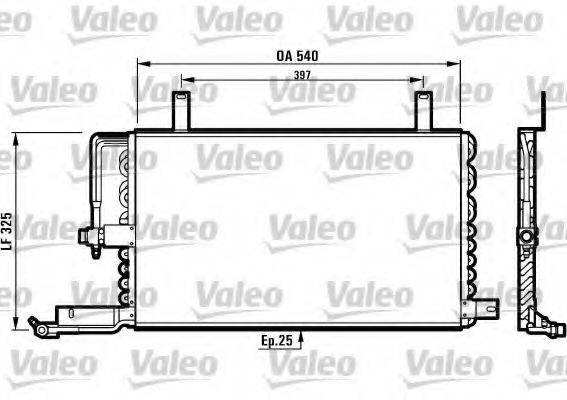 VALEO 816970 Конденсатор, кондиціонер