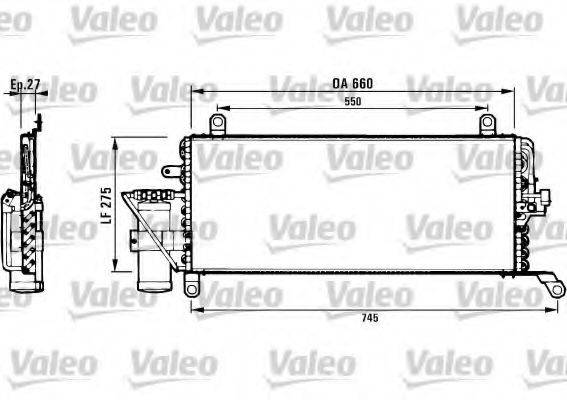 VALEO 817006 Конденсатор, кондиціонер