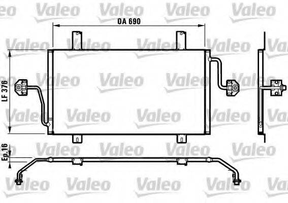 VALEO 817065 Конденсатор, кондиціонер