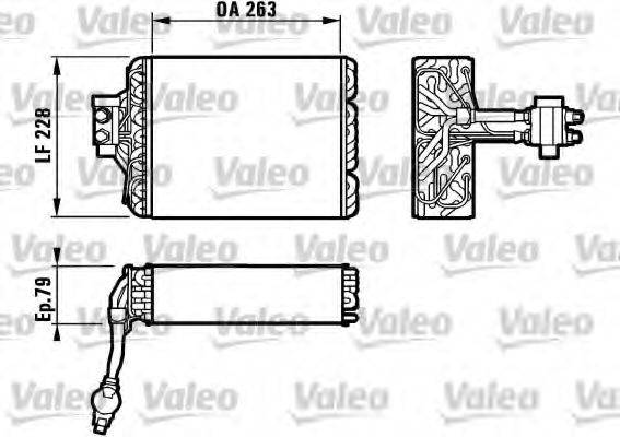 VALEO 817102 Випарник, кондиціонер