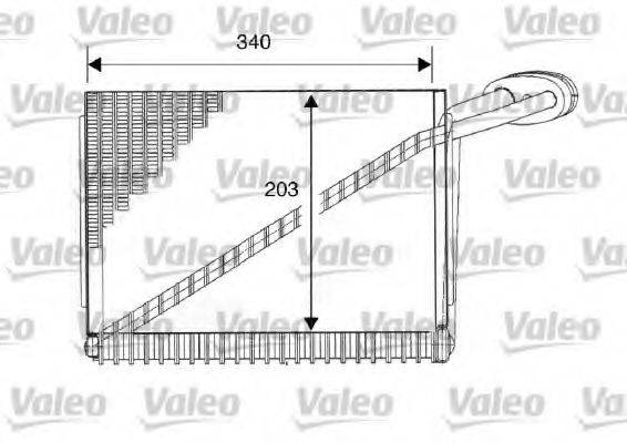 VALEO 817104 Випарник, кондиціонер